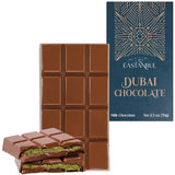Eastanbul Dubai Style Pistachio Chocolate – Romantic Valentine's Day Gift for Her, Luxury 2.5oz Dessert Bar in Gift Box