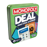 Monopoly Deal Card Game in Collectible Tin – Stocking Stuffer and White Elephant Gift for Adults and Kids Ages 8+