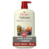 Old Spice Volcano Body Wash for Men, 30 oz – Evening Wind-Down Shower with Calming Dark Cedar and Amber Aromatherapy