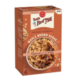 Bob's Red Mill Gluten Free Maple Brown Sugar Instant Oatmeal – Clean-Eating Breakfast for Home Wellness Routines, 6 Single-Serve Packets