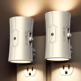 Minimalist Night Light Plug in Wall 2 Pack – Slim Scandinavian LED Nightlight with Clean Lines and Neutral Color Palette