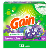 Gain Powder Laundry Detergent Lavender Blend for Self-Care Routine, Weeks of Calming Scent on Towels, Sheets, and Robes