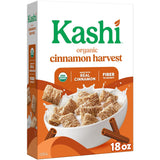 Kashi Organic Cinnamon Harvest Cereal – Four-Ingredient Clean Label Pantry Staple, 18oz Box