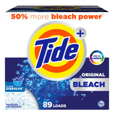 Tide Powder Laundry Detergent with Bleach, Original Scent, 89 Loads - High-Value Bulk Laundry for Busy Households