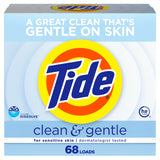 Tide Clean and Gentle Powder Laundry Detergent, Efficient Bulk Pack of 3 for Busy Households, 204 Loads