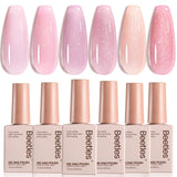 Beetles Cat Eye Gel Polish Set – Self-Care Sunday Nail Ritual, Pastel Fairy Garden Shades for At-Home Pampering