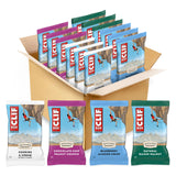 CLIF BAR Variety Pack - Cycling & Hiking Snack with 10-11g Plant Protein, Non-GMO (12 ct)