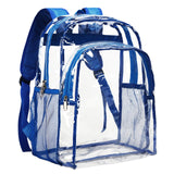 Vorspack Clear Backpack Heavy Duty – See-Through School Bookbag for Elementary, Middle, and High School Students, Black