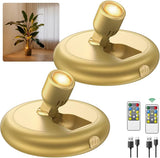 LUMIORA Flameless Battery Spotlight for Bedrooms and Nurseries, Cool-Surface LED Accent Light with Auto Timer Shutoff