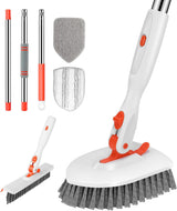 SetSail Floor Scrub Brush – Fast 3-in-1 Cleaning System for Busy Homeowners, Switch Heads in Seconds
