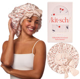 Kitsch Plush Satin Bonnet XL – Premium Softness Rivaling Silk for an Elevated Nighttime Routine