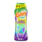 Gain Odor Defense In-Wash Scent Booster – Super Fresh Blast Laundry Beads Gift Set for Her, 21.1 oz Freshness Upgrade