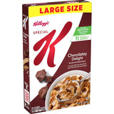 Kellogg's Special K Chocolatey Delight Cereal – Lunchbox Snack for Kids, Crunchy Family Breakfast Cereal, 15.5oz