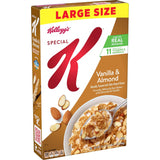 Kellogg's Special K Vanilla Almond Cereal for Home Kitchens, Kosher Pareve Fiber Cereal Family Size Box