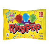 Ring Pop Individually Wrapped Hygienic Classroom & Daycare Center Sharing Candy – 10 Count Lollipop Variety Pack
