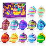 Easter Egg Hunt Dragon Eggs – 12pc Outdoor-Friendly 3D Printed Surprise Eggs, Durable PLA Toys for Backyard, Park and Patio Egg Hunts