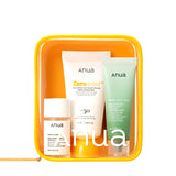 Anua Outdoor Skincare Set, Durable Travel Size Cleansers and Sunscreen for Patio Days and Weekend Hikes