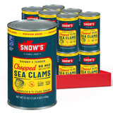 Snow's Ocean Chopped Clams 51 oz Can - Practical Gourmet Gift for Newlyweds and Housewarming Celebrations
