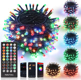 iBaycon IP65 Waterproof String Lights – Patio and Deck Party Lighting with 200 RGB LEDs and 33ft Range Remote