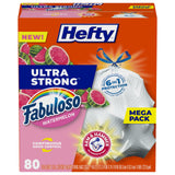 Hefty 13 Gallon Kitchen Trash Bags – Long-Lasting Watermelon Fragrance for Cooking and Meal Prep Spaces