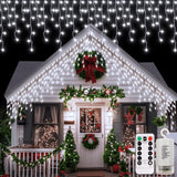 echosari Icicle Fairy Lights – Cozy Living Room Accent for Mantel Window and Indoor Staircase