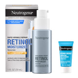 Neutrogena Rapid Wrinkle Repair Retinol Moisturizer SPF 30 – Travel-Size Anti-Aging Cream for Trips and On-the-Go Care