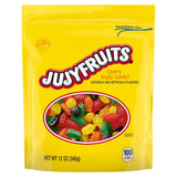 Wonka Jujyfruits Assorted Chewy Gummy Candy, 5 Flavors in One 12oz Bag for Kids' Lunchboxes and Party Tables