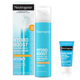 Neutrogena Hydro Boost Hyaluronic Acid SPF 50 Moisturizer and Cleanser Bundle – Fragrance Free Skincare Gift Set for Her
