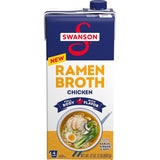 Swanson Ramen Broth – Clean-Label Pantry Staple for Mindful Home Cooking, 32 oz Carton