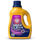 ARM & HAMMER Deep Clean Odor Formula Liquid Laundry Detergent – Patio and Mudroom Wash for Gardening, Grilling, and Backyard Cleanup Gear, Radiant Burst Scent, 150 Fl Oz, 100 Loads