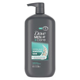 DOVE MEN + CARE Fragrance-Reduced 2-in-1 Wash - Skin-Safe Daily Cleanser for Men Reactive to Soaps and Dyes, 30 oz
