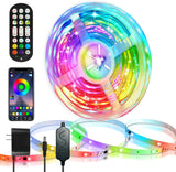 HOUHUI LED Strip Light 32.8ft – Home Office and Desk Focus Lighting with App Controlled Ambient Background Glow