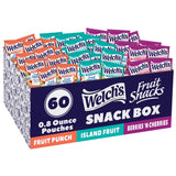 Welch's Fruit Snacks 3-Flavor Box – Better-for-You Vitamin C Snack for Clean Eating Pantry, 60 Pack