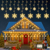 Minimax Snowflake Curtain Lights – Nursery and Playroom Safe Holiday Glow, Cool-Touch 30V Kids Room Decor