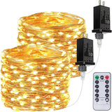 LumiWeave LED Fairy Lights for Kids Room – Cool to Touch Plug in String Lights with Auto Timer, 8 Modes for Girl's Bedroom Nursery and Playroom Decor