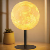 Ehobroc Moon Lamp – Minimalist Bedside Lamp, Single Sphere Design with Hidden Inline Controls