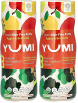 Yumi Apple Broccoli Puffs – Baby Snack for High Chair and Diaper Bag, Organic Toddler Finger Food 1.5 oz
