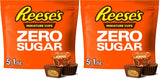REESE'S Zero Sugar Miniatures Chocolate Peanut Butter Cups – Road Trip Console Snack for Long-Distance Travelers