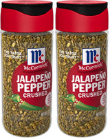 McCormick Crushed Jalapeño Pepper, 1.37 oz — Gentle Moderate Heat for Comfort Meals, No Added Sodium for Mindful Cooking