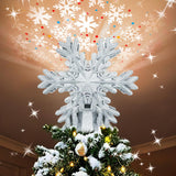 Aurora Glow Snowflake Projector Topper – Stunning Christmas Gift for Mom, Hostess & Holiday Enthusiasts
