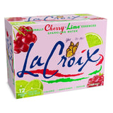 LaCroix Sparkling Cherry Lime – Desk Friendly Sparkling Water for Focused Workdays, 12 Pack