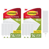 Command Large Picture Hanging Strips, White – Child-Safe Adhesive Strip for Kids Room Frames and Playroom Wall Art