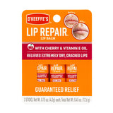 O'Keeffe's Lip Repair with Cherry & Vitamin E – Mess-Free Travel Lip Care for Carry-Ons