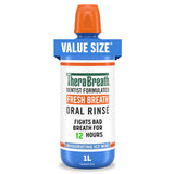 TheraBreath Oral Rinse – Teen-Safe Daily Mouthwash Ages 12 and Up, Alcohol-Free Icy Mint with No Harsh Burn