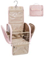 BAGSMART Hanging Toiletry Organizer – Streamlined Morning Routine Bag, Quick-Access Clear Pocket Travel Cosmetic Case