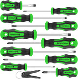 Amartisan 10-Piece Magnetic Screwdriver Set – Thoughtful Birthday Gift for Dad and Husband, Ergonomic Cushion Grip