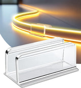 Lumistrip Secure LED Strip Mounting Clips - No-Drill Adhesive Holders That Protect Walls and Renters