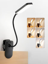 LuminGlow Pro Clip Lamp – Nursery Reading Light for Bedtime Stories, Cool Touch Rechargeable LED for Kids Room
