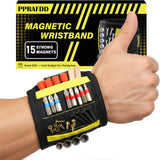 Magnetic Wristband Tool with Drill Bit Holder – Thoughtful Birthday Gift for Handyman Husband, Dad, and Grandpa