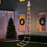 [Brand] Climbing Santa Ladder Lights Holiday Gift for Christmas Lovers, 248 LED Decorative Present